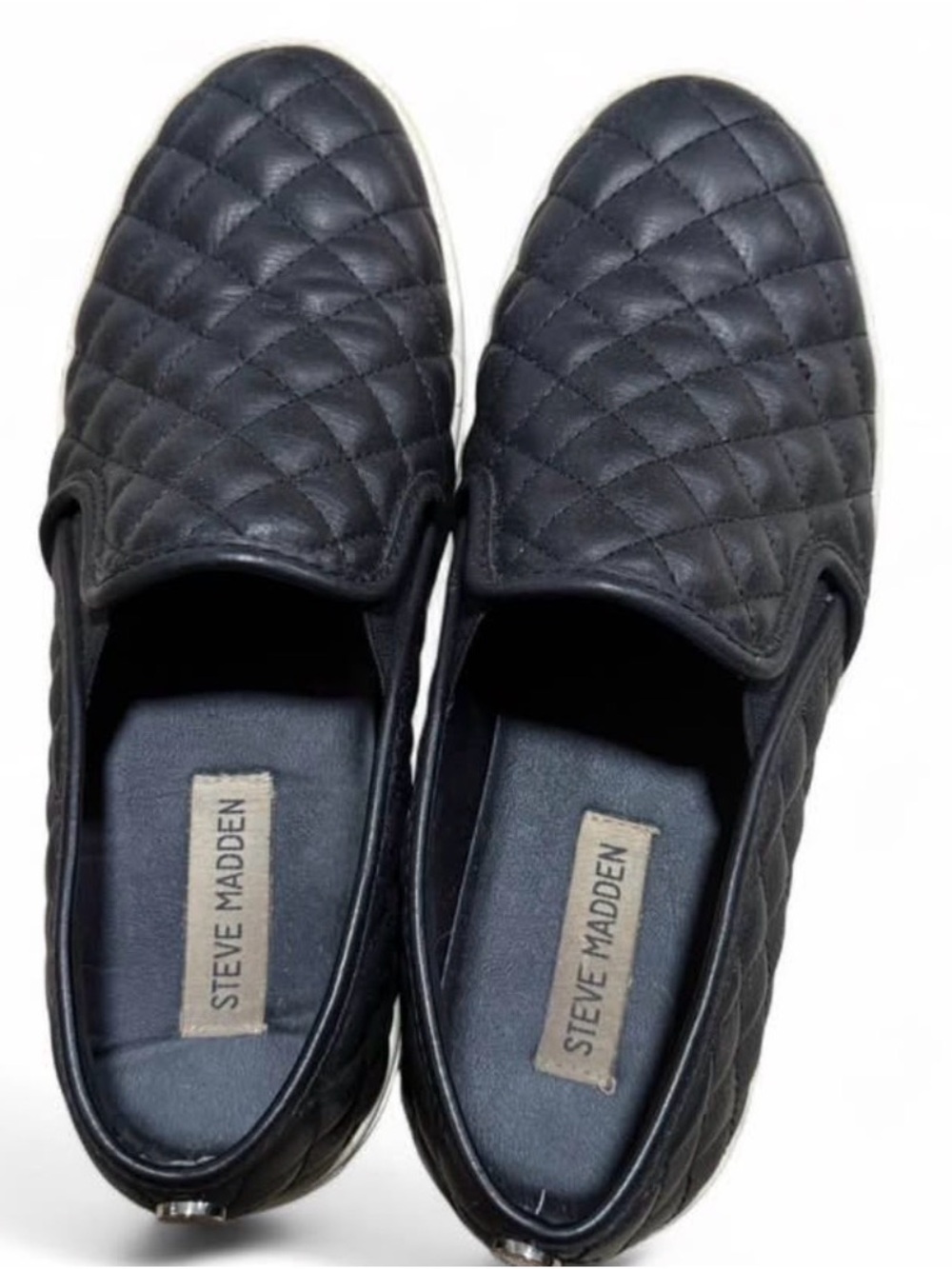 Steve Madden Quilted Slip-On Sneakers in Black